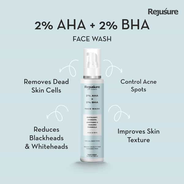 Rejusure Aha 2% + Bha 2% Face Wash 100Ml
