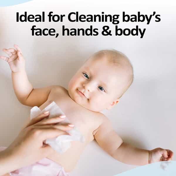 Luvlap Paraben Free 99% Pure Water Nourishing Baby Wipes With Fliptop Lid 72 Wipes Each (Pack Of 3)
