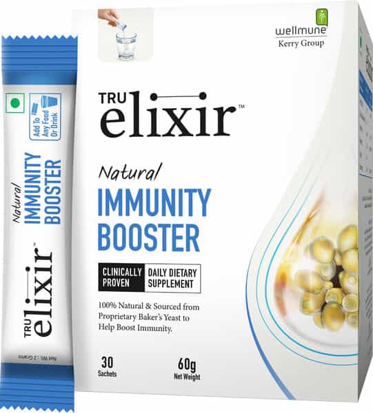 Tru Elixir Natural Immunity Booster | For Adults | 100% Natural Supplement (30 Sachets 60G Pack)