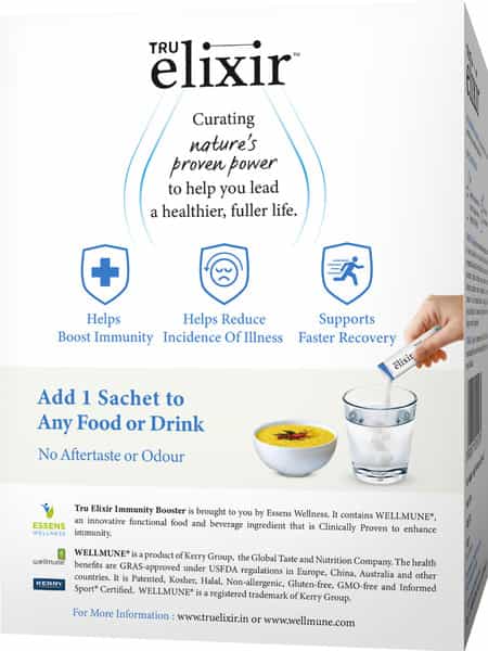 Tru Elixir Natural Immunity Booster | For Adults | 100% Natural Supplement (30 Sachets 60G Pack)