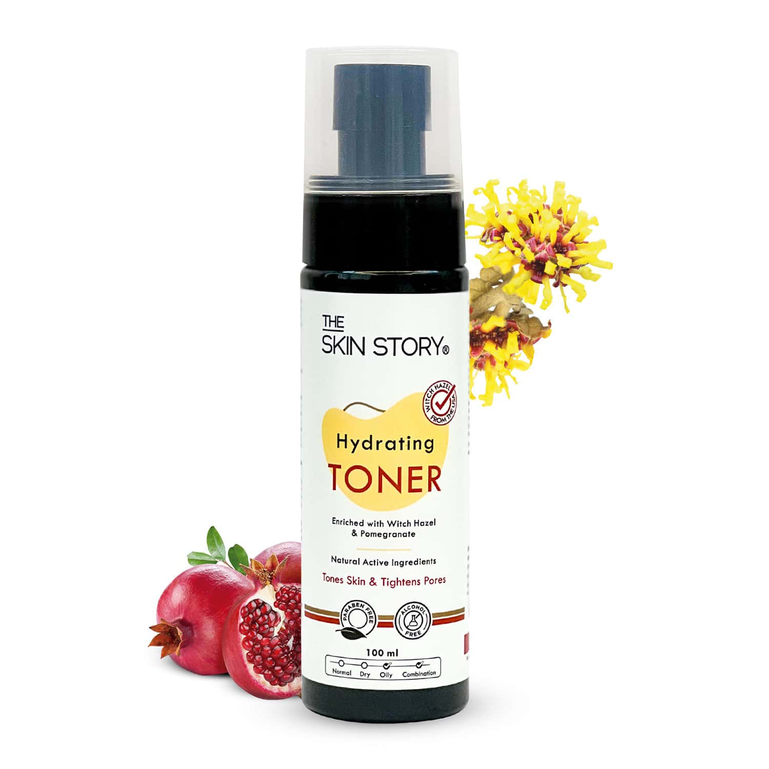 The Skin Story Moisturizing Pore Minimizing Toner With Witch Hazel Aloe Vera | All Skin Types 100ml
