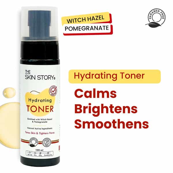 The Skin Story Moisturizing Pore Minimizing Toner With Witch Hazel Aloe Vera | All Skin Types 100Ml