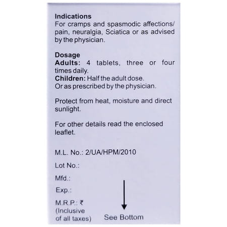 Baksons Homoeopathy Magnesium Phosphoricum Biochemic Tablet 6X 250 No's