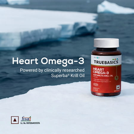 Truebasics Heart Omega-3 Antarctic Krill Oil - 30 Softgel Capsules