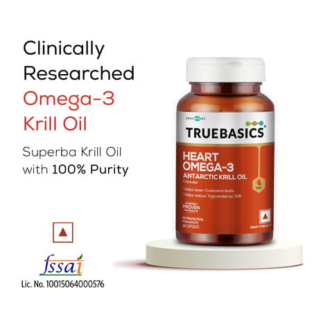 Truebasics Heart Omega-3 Antarctic Krill Oil - 30 Softgel Capsules