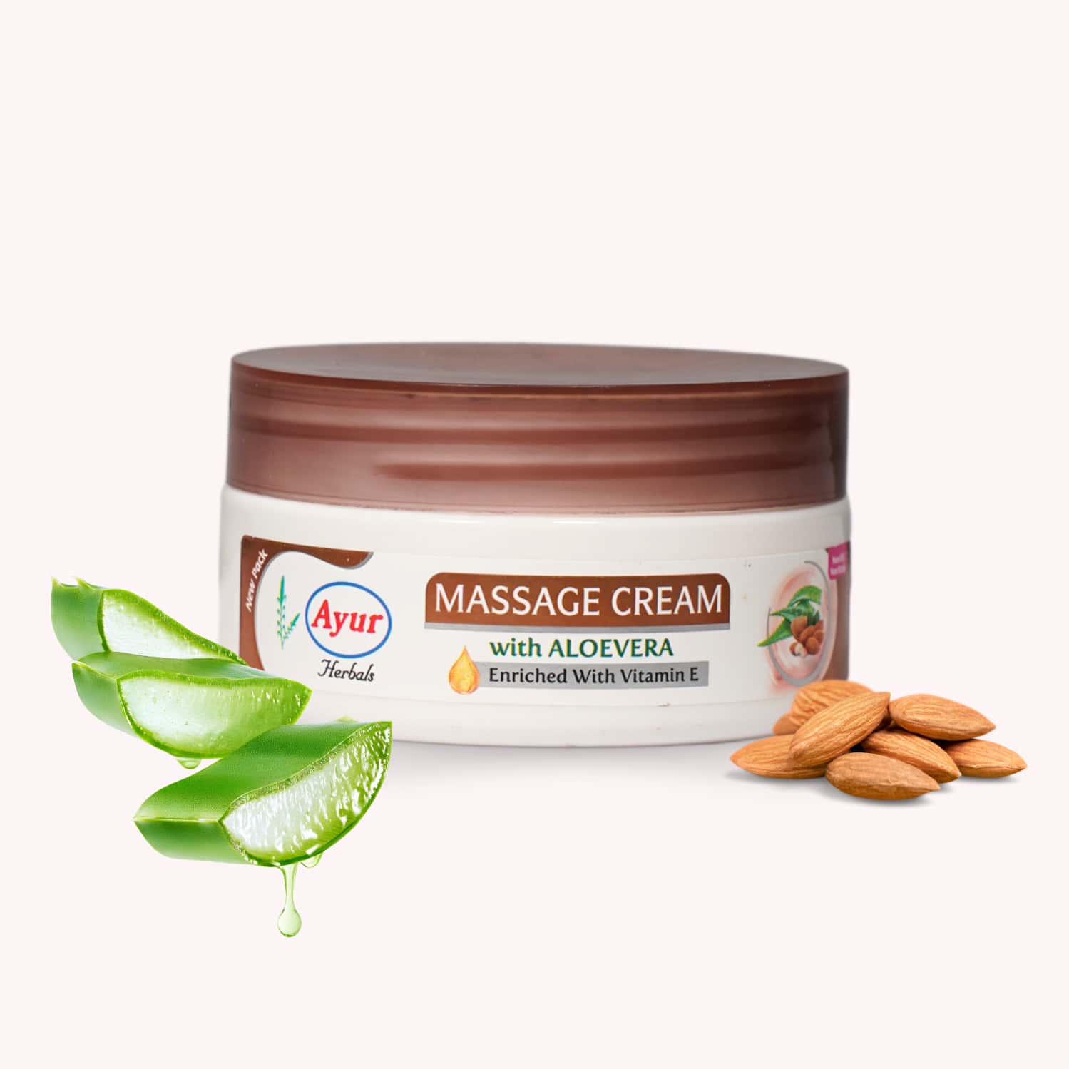 Buy AYUR HERBALS MASSAGE CREAM WITH ALOEVERA | VITAMIN | ROSE