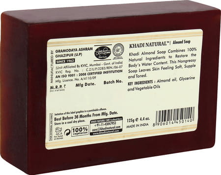 Khadi Natural Almond Soap 125 Gm