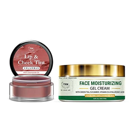 Tnw-The Natural Wash Lip Care Combo With Columbus Lip & Cheek Tint And Face Moisturizing Gel Cream