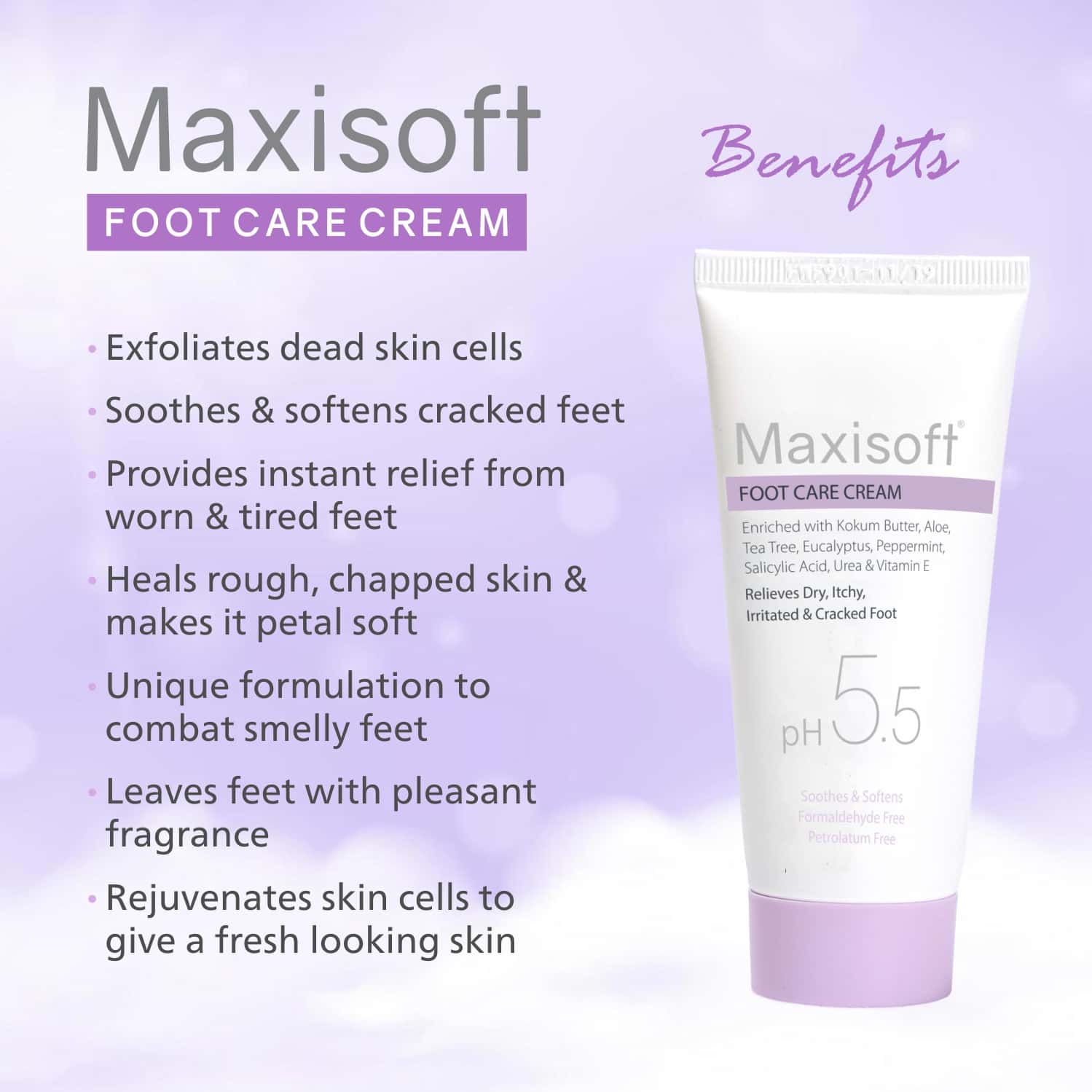 Buy MAXISOFT FOOT CARE CREAM (60 GM PACK OF 4) Online & Get Upto 60% ...