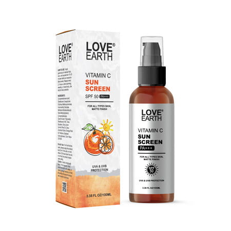 Love Earth Vitamin C Sunscreen Spf 50 Pa+++ | 100 Ml