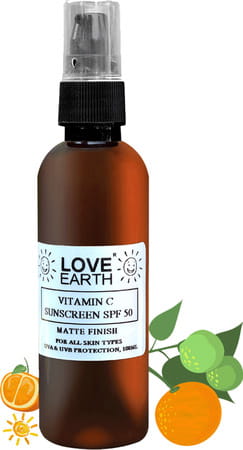 Love Earth Vitamin C Sunscreen Spf-50 100 Ml