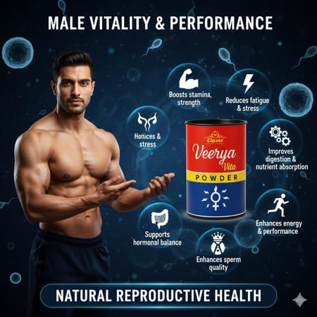 Cipzer Veerya Vita Powder 100g | Supports Strength| Vitality| Vigour & Overall Wellness