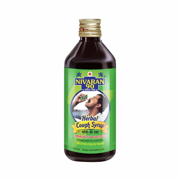 Nivaran 90 Herbal Cough Syrup(Pack Of 2 - 200 Ml)