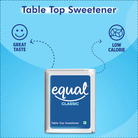 Equal Classic Zero Calorie Sweetener Sugar Free Calorie Control 100 Tablets Pack Of 4