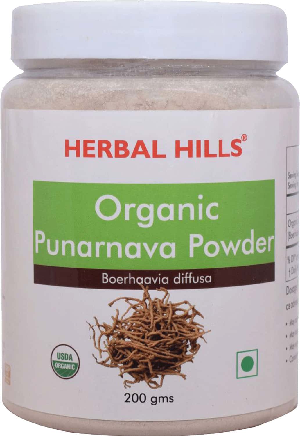 Herbal Hills Organic Punarnava Powder - 200gms
