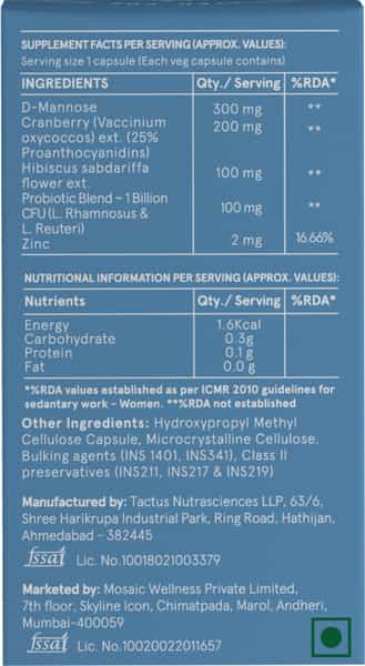 Be Bodywise Uti Shield Capsules 30 Tablets
