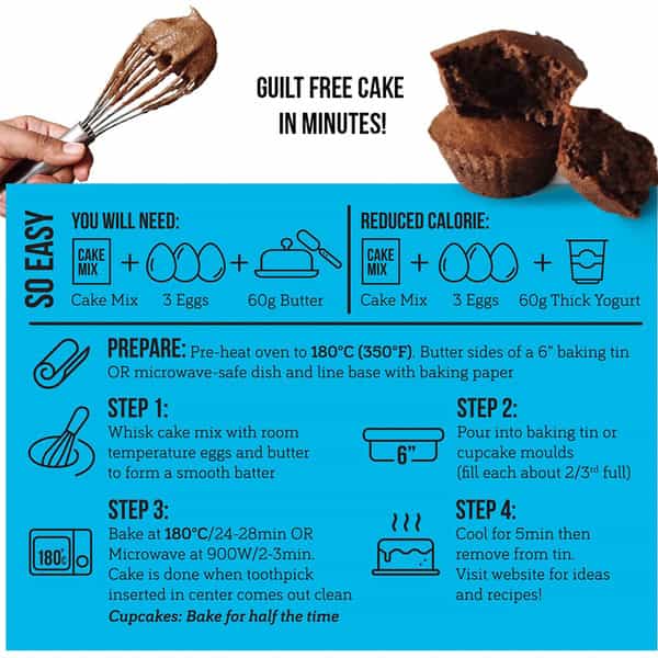 Serapheena Keto Cake Mix With Almond Flour 130G(Pack Of 2) (Dark-Chocolate)