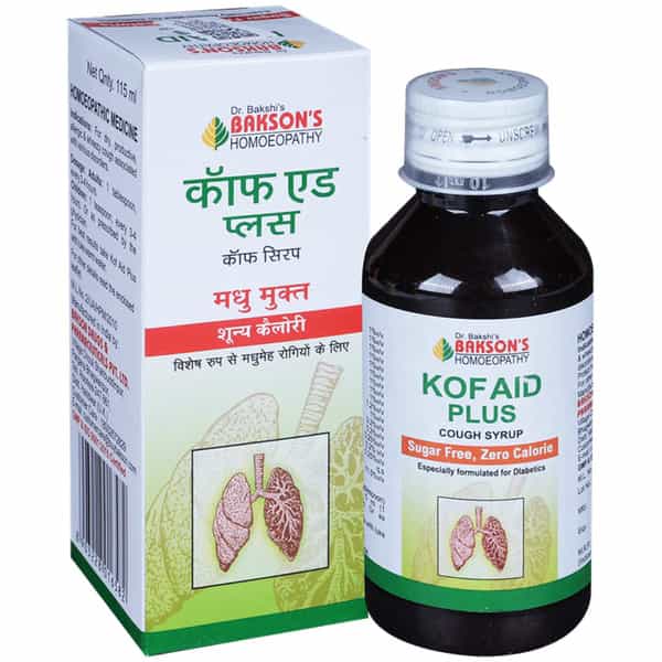 Dr Bakshi's Bakson Homoeopathy Kof Aid Plus Syrup 115 Ml