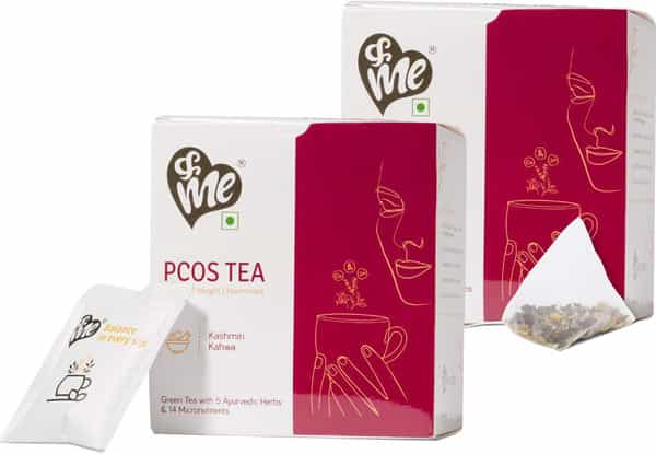 &Me Pcos Pcod Tea For Hormonal Balance Weight Management (Kashmiri Kahwa) - 30 Tea Bags