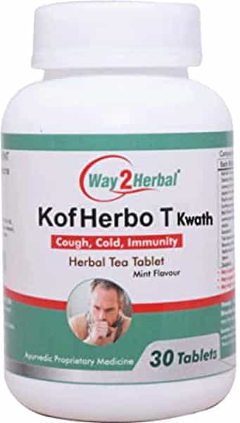 Way2herbal Kofherbot Kwath - 30 Tea Tablets - Pack Of 5