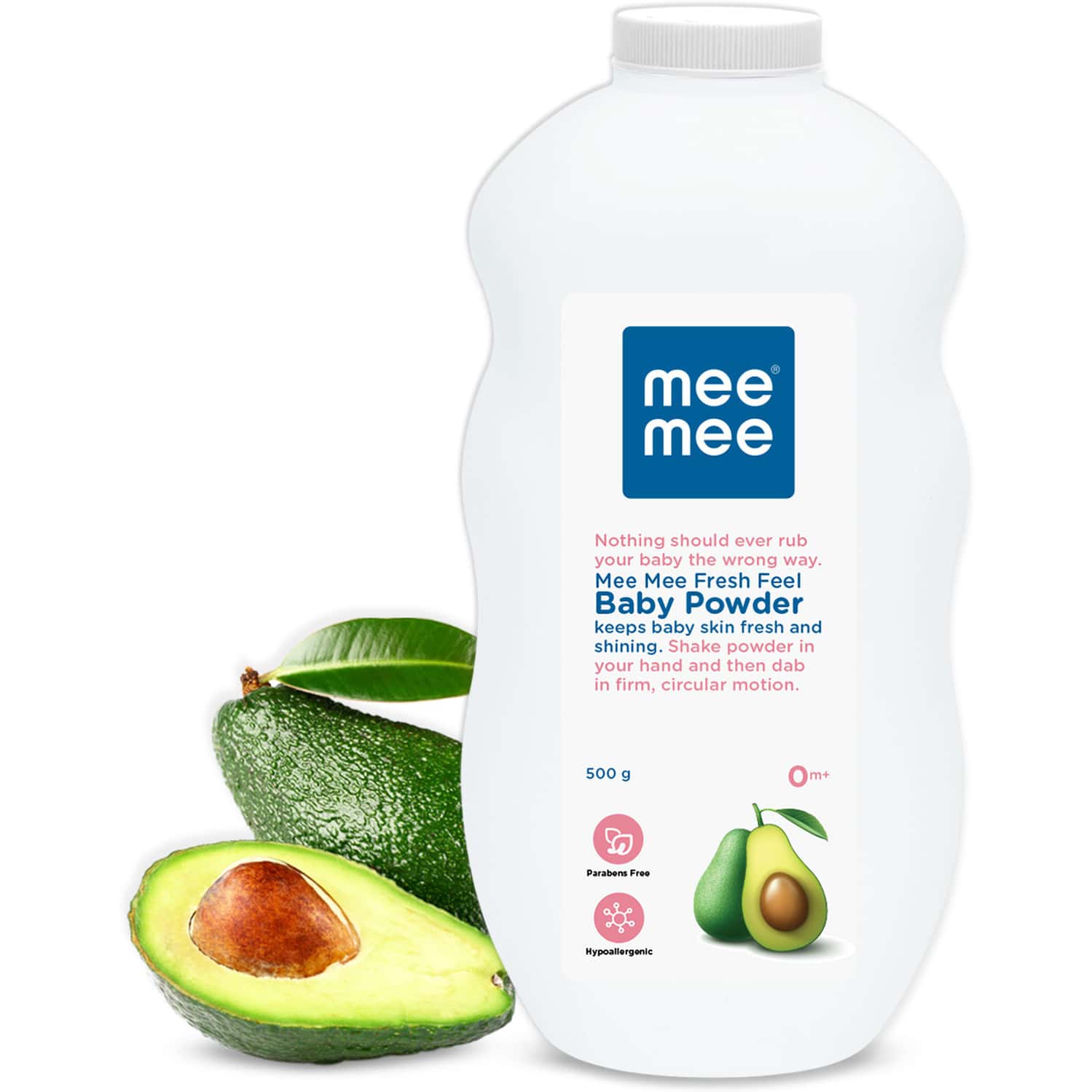Mee Mee Baby Talcum Powder |Dermatologically Tested | 0m+ (Fresh Feel - 500g Pack Of 1)