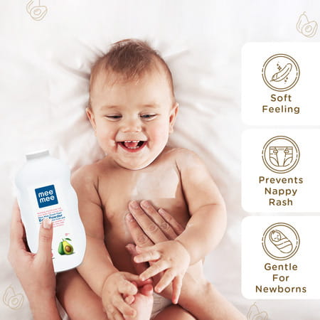 Mee Mee Baby Talcum Powder |Dermatologically Tested | 0m+ (Fresh Feel - 500g Pack Of 1)