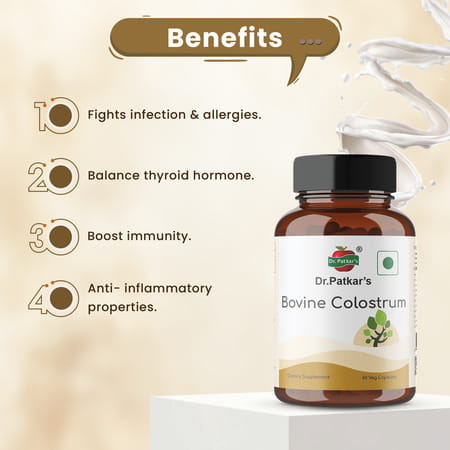 Dr. Patkar'S Bovine Colostrum 60 Veg Capsule