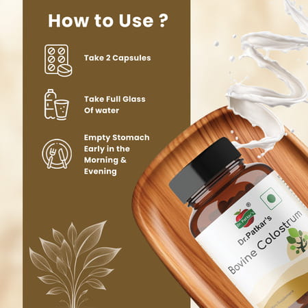Dr. Patkar'S Bovine Colostrum 60 Veg Capsule