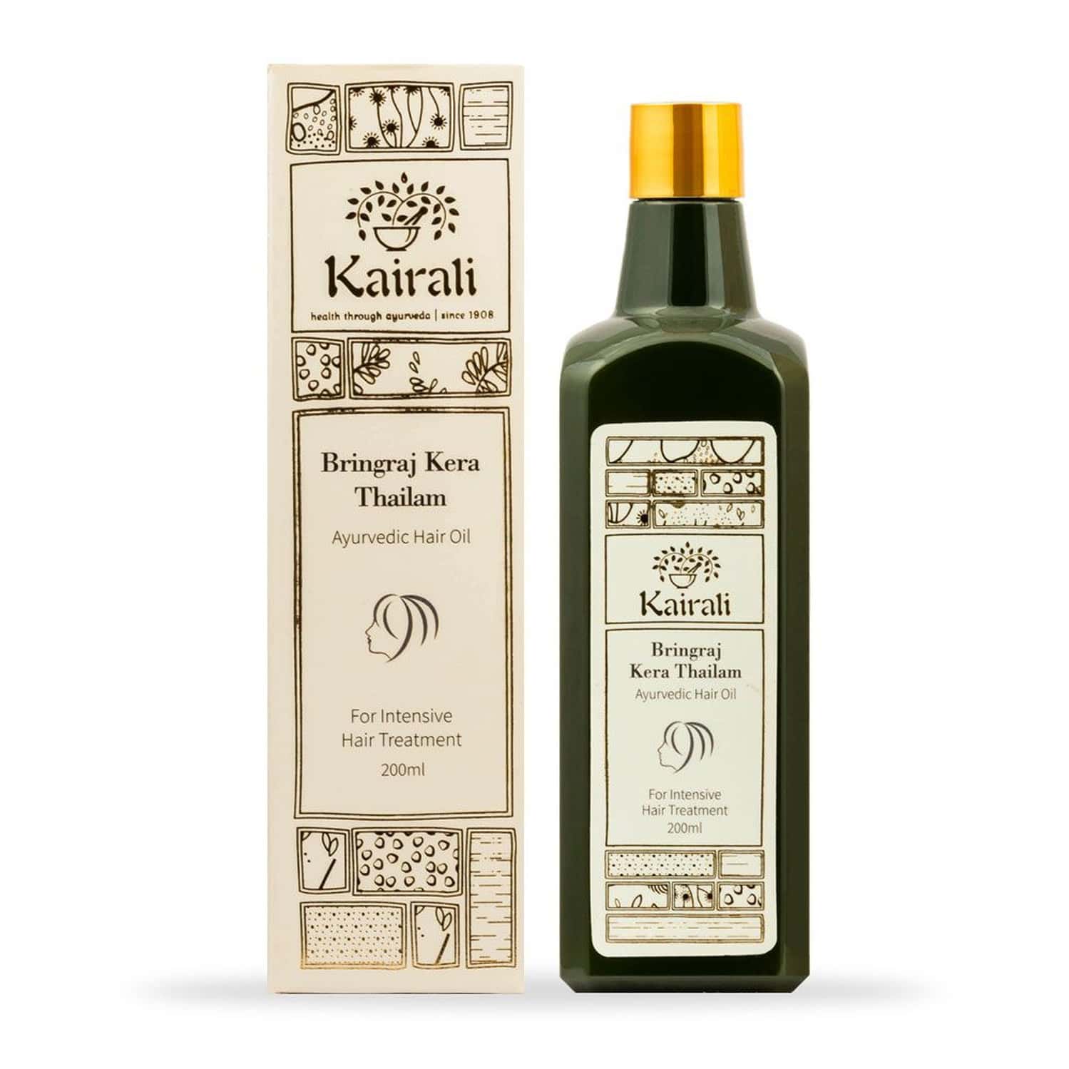 Kairali Ayurvedic Hair Oil For Hair Growth & Preventing Hair Fall - 200ml