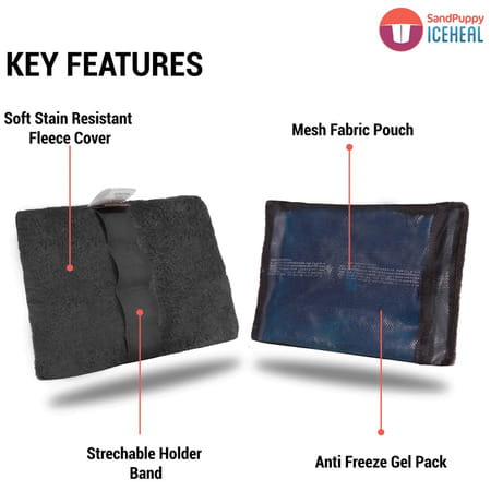 Sandpuppy Iceheal - Reusable Cold Gel Pack For Knee Ankle Elbow Back Shoulder & Neck Pain Relief