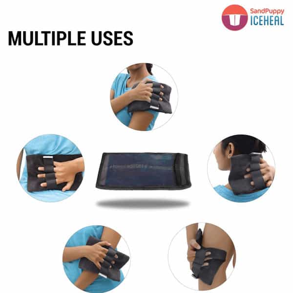 Sandpuppy Iceheal - Reusable Cold Gel Pack For Knee Ankle Elbow Back Shoulder & Neck Pain Relief
