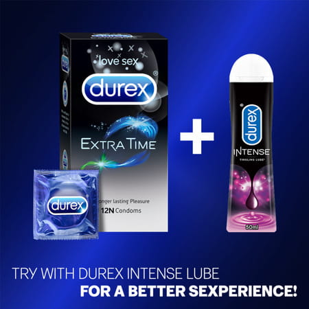 Durex Extra Time Longer Lasting Condom 12 Nos