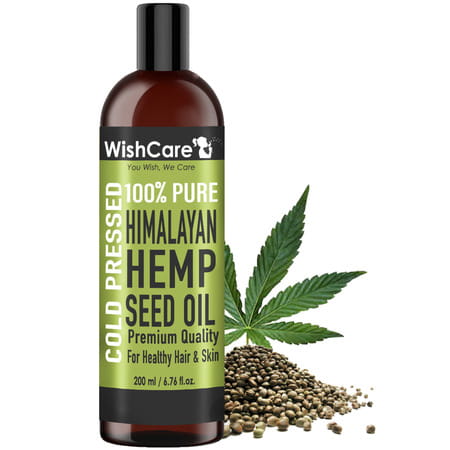 Wishcare 100% Pure Cold Pressed Himalayan Hemp Seed Oil (200ml)