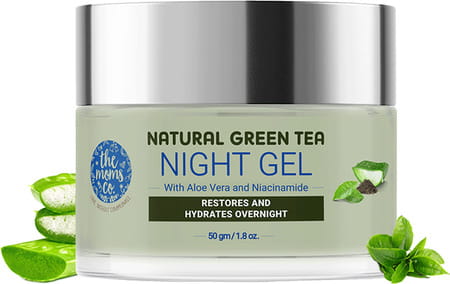 The Moms Co. Natural Green Tea Night Gel 50 Gm (With Mono Carton)