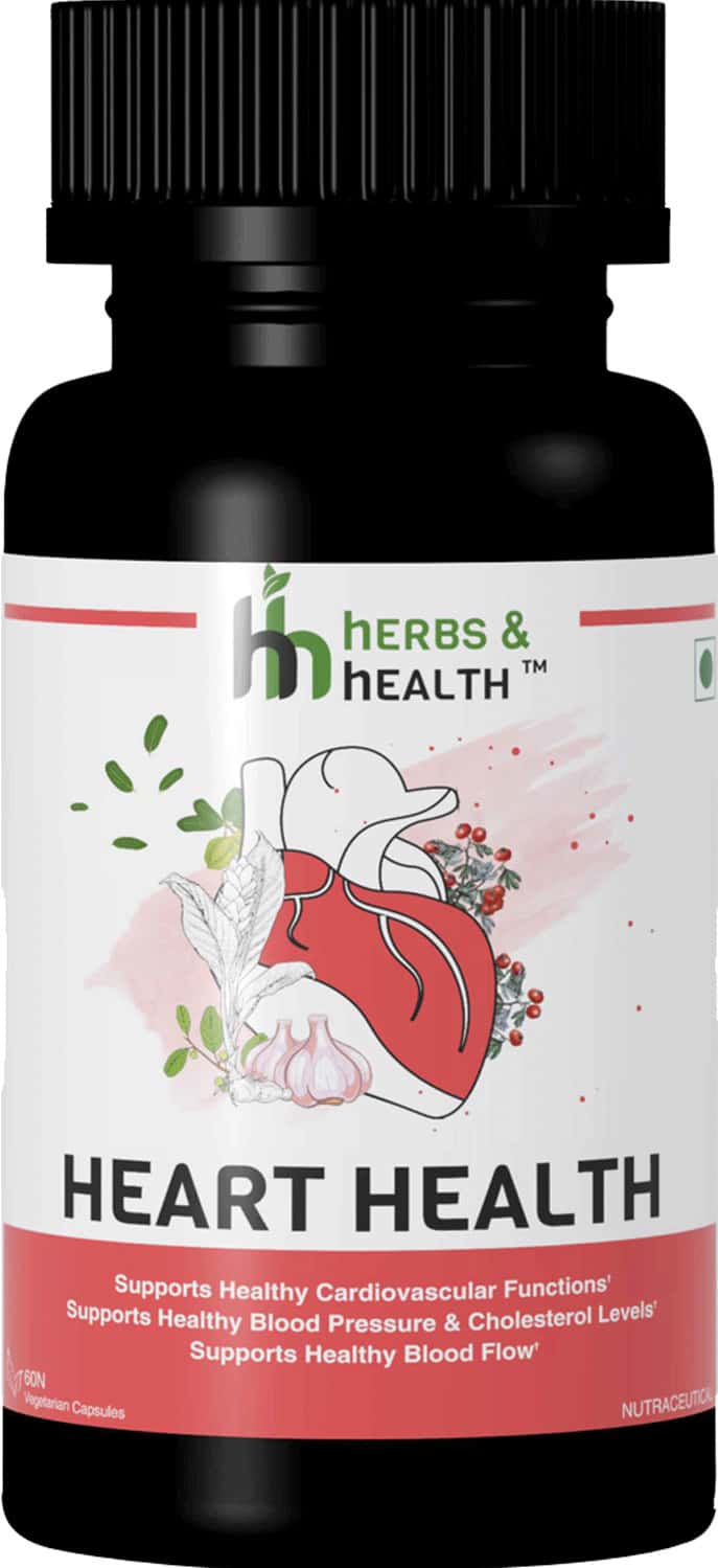 Herbs & Health - Heart Health|Healthy Cardiovascular Function| 60 Capsules