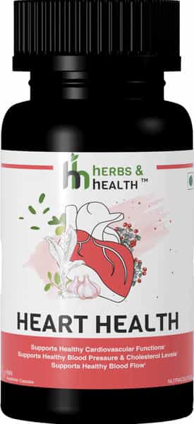 Herbs & Health - Heart Health|Healthy Cardiovascular Function| 60 Capsules