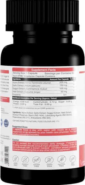 Herbs & Health - Heart Health|Healthy Cardiovascular Function| 60 Capsules