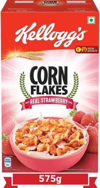 Kellogg's Strawberry Corn Flakes 575G Box