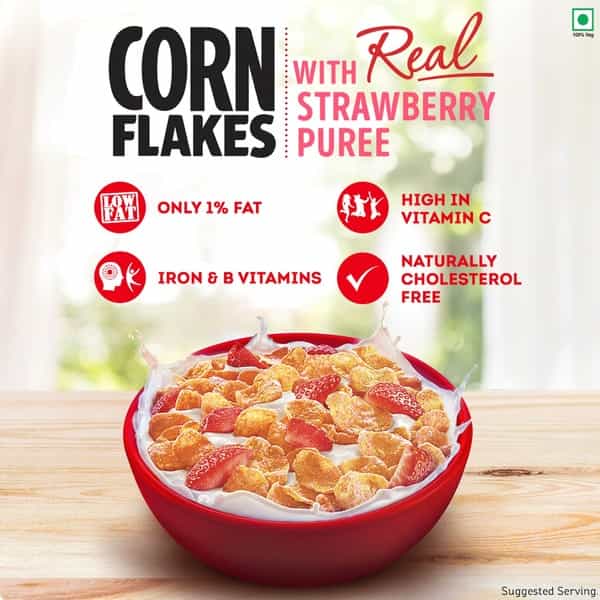 Kellogg's Strawberry Corn Flakes 575G Box