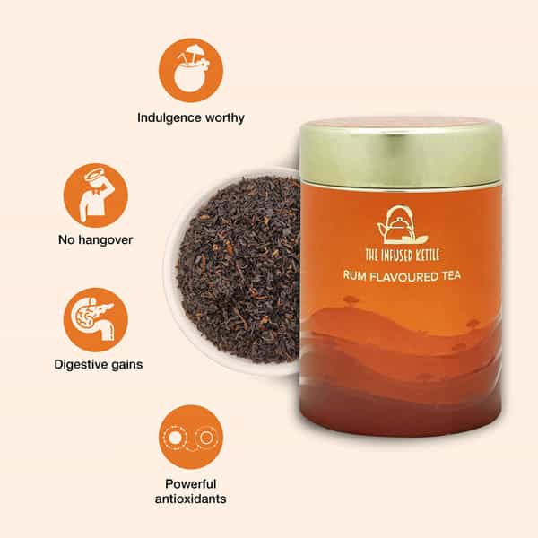 The Infused Kettle Rum Flavoured Black Tea (50 Gms)