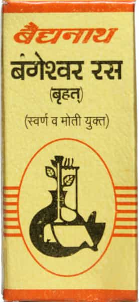 Baidyanath Asli Ayurved Bangeshwar Ras Brihat With Gold And Pearl 10 G - 10 Tablets