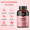 Zingavita Biotin Tablets For Hair Skin Nails Sugar Free Supplement 60 Counta