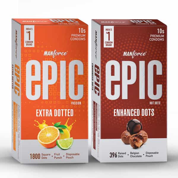 Manforce Epic Passion And Hot Dots 10S(Pack Of 2)
