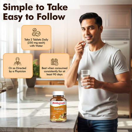 Baidyanath Ayurved Triphala Tablets 60S | Digestive Wellness