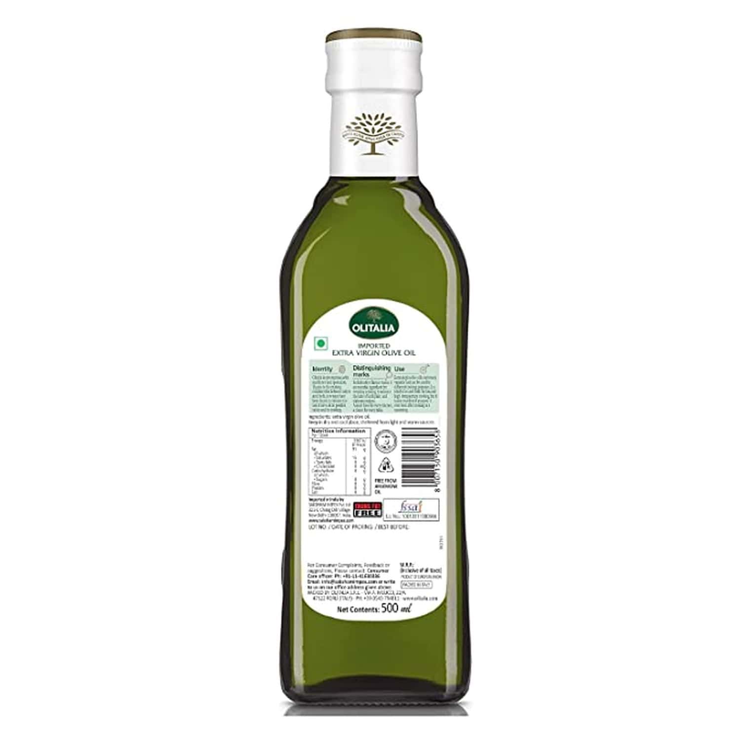 Buy OLITALIA EXTRA VIRGIN OLIVE OIL 500 ML Online & Get Upto 60 OFF at