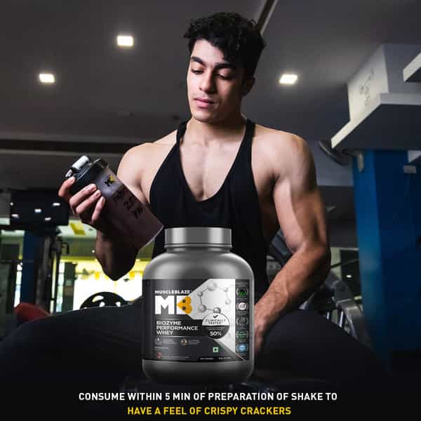 Muscleblaze Biozyme Performance Whey Protein Powder | Choco Crispers (2Kg) | 25G Protein