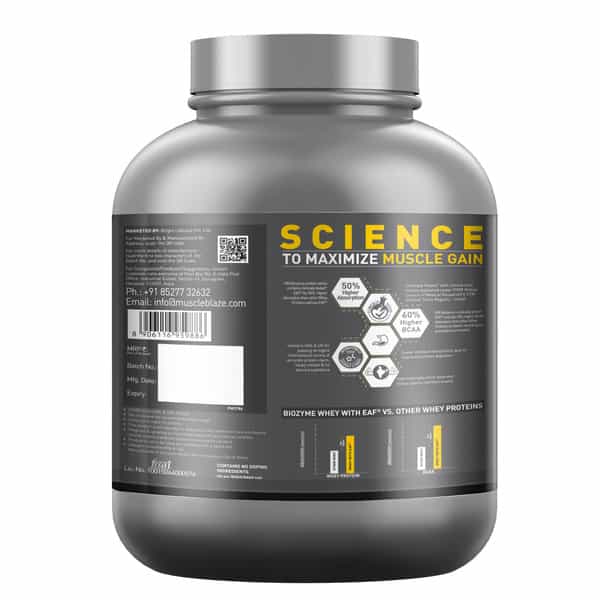 Muscleblaze Biozyme Performance Whey Protein Powder | Choco Crispers (2Kg) | 25G Protein