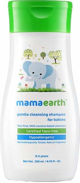 Mamaearth Gentle Cleansing Shampoo For Babies - 200Ml For 0-5 Yrs