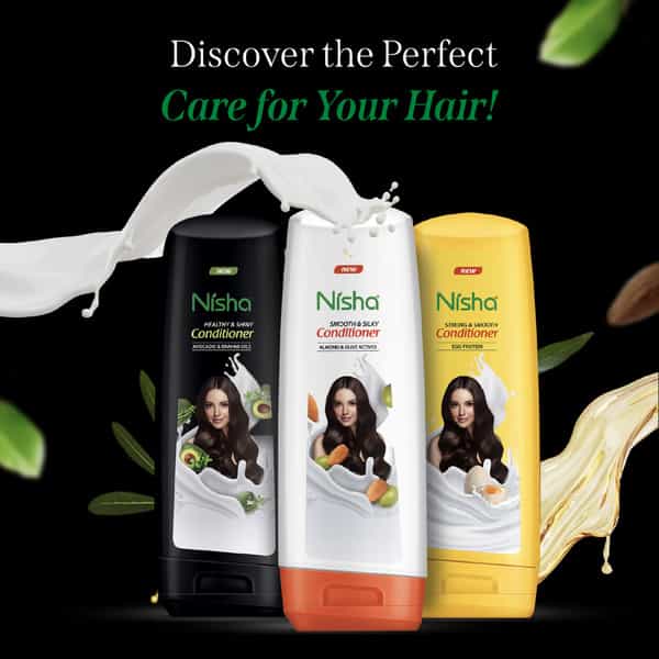Nisha Healthy & Shiny Conditioner 180Ml | With Avocado & Brahmi Oils | For Healthy Strong Hair