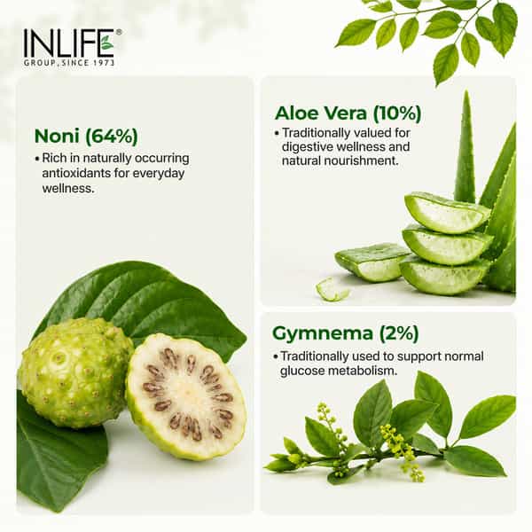 Inlife Diastan Noni For Diabetic Care Juice Concentrate Gymnema And Other Powerful Herbs - 1Litre